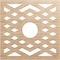 Ekena Millwork Chevron Wood Fretwork Pierced Ceiling Medallion, Alder, 30"OD x 7 3/4"ID x 1/4"T CMWP30X30X0250CHAL - alternate 1